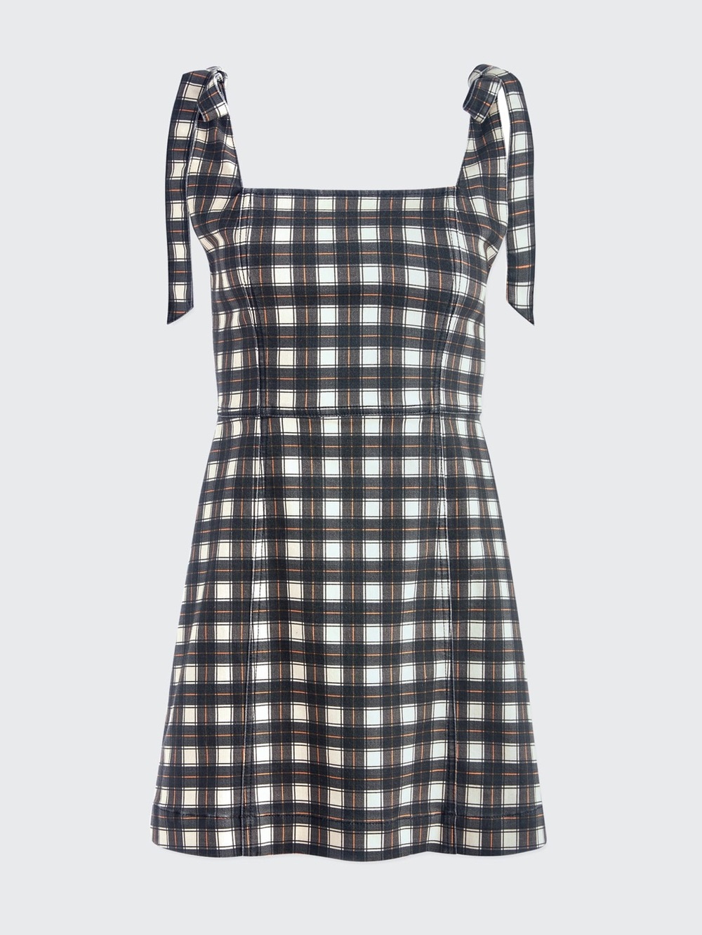 ALICE + OLIVIA Maryann Tie-Shoulder Plaid Dress Sz. 8